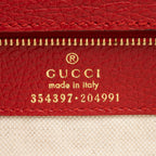 Gucci Leather Swing Medium Tote (SHF-uFCCUq)