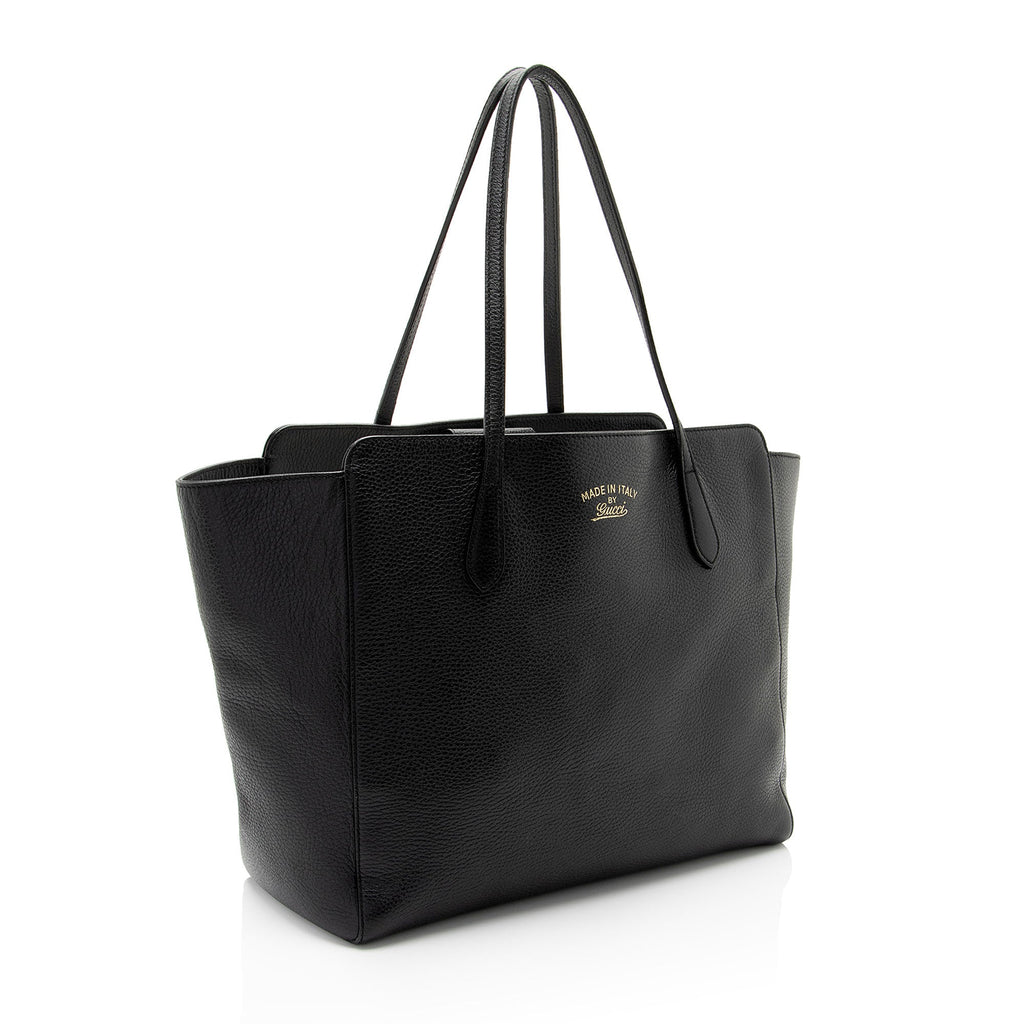 Gucci Leather Swing Medium Tote (SHF-b8kgN9)