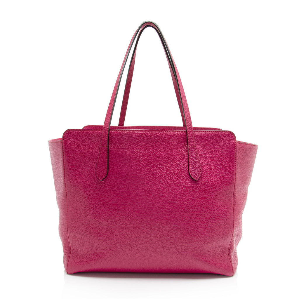 Gucci Leather Swing Medium Tote