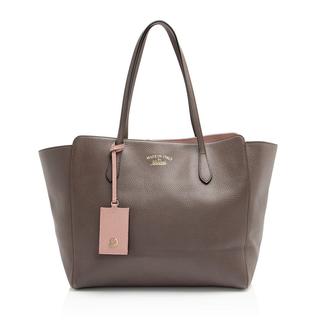 Gucci Leather Swing Medium Tote