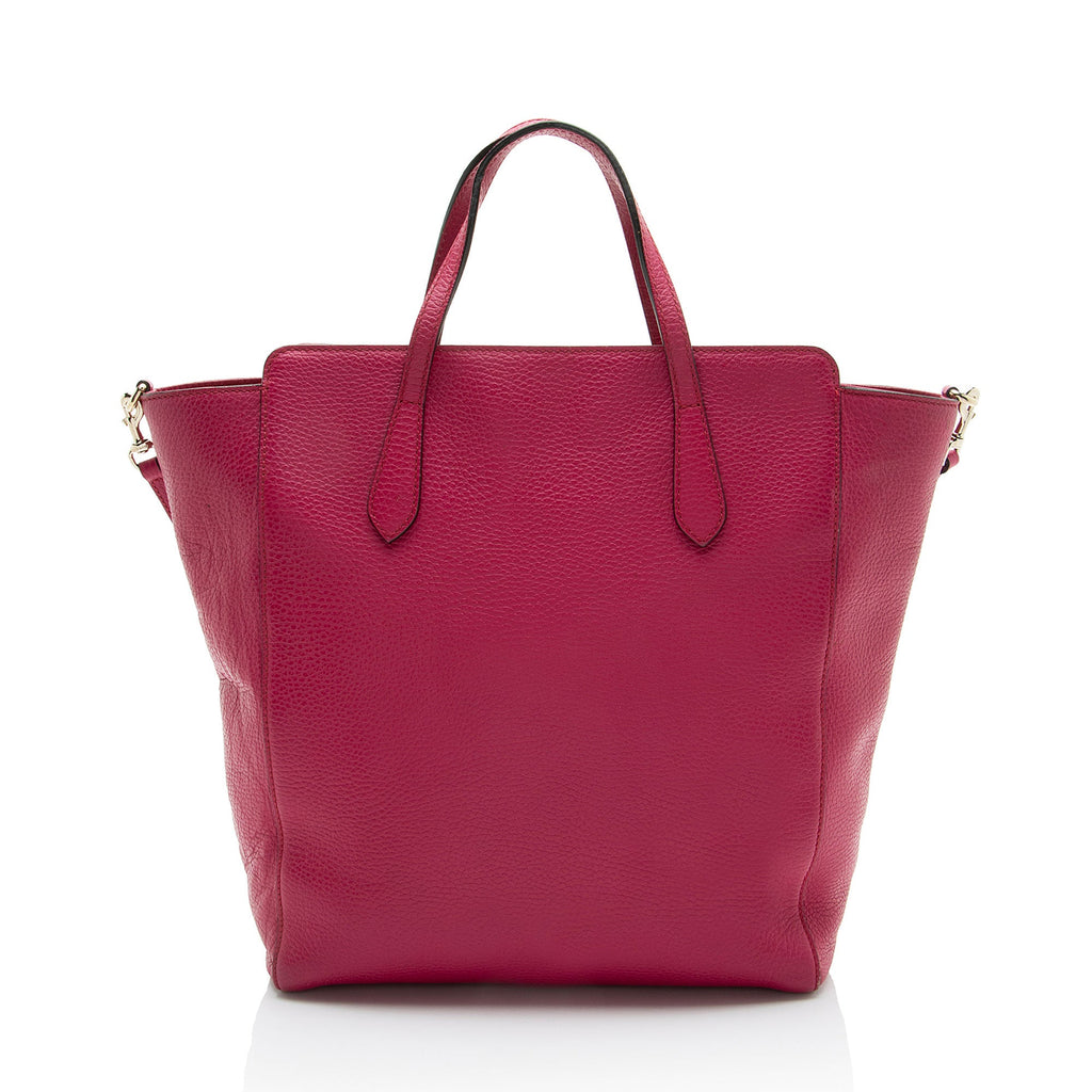 Gucci Leather Swing Tall Tote