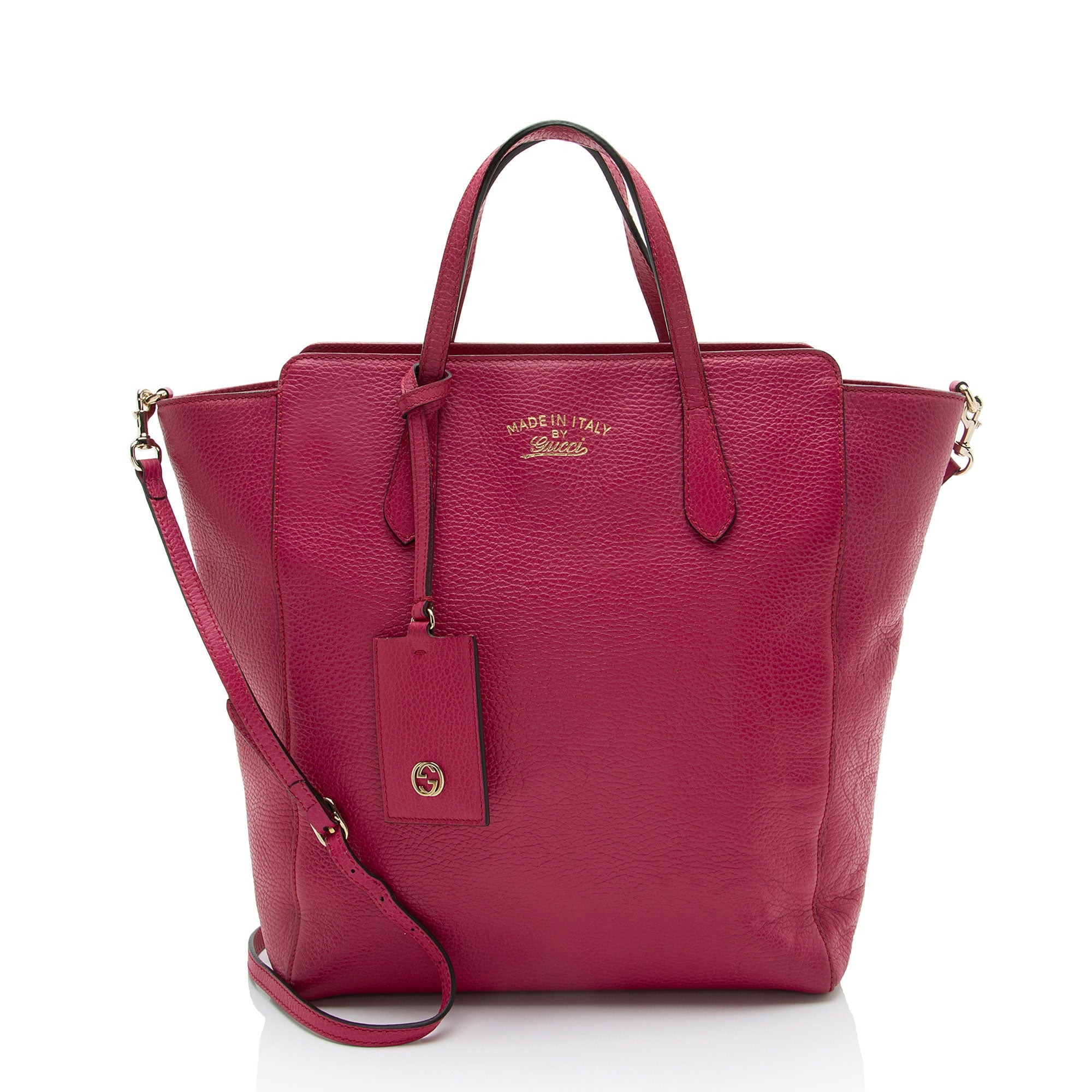 Gucci Leather Swing Tall Tote