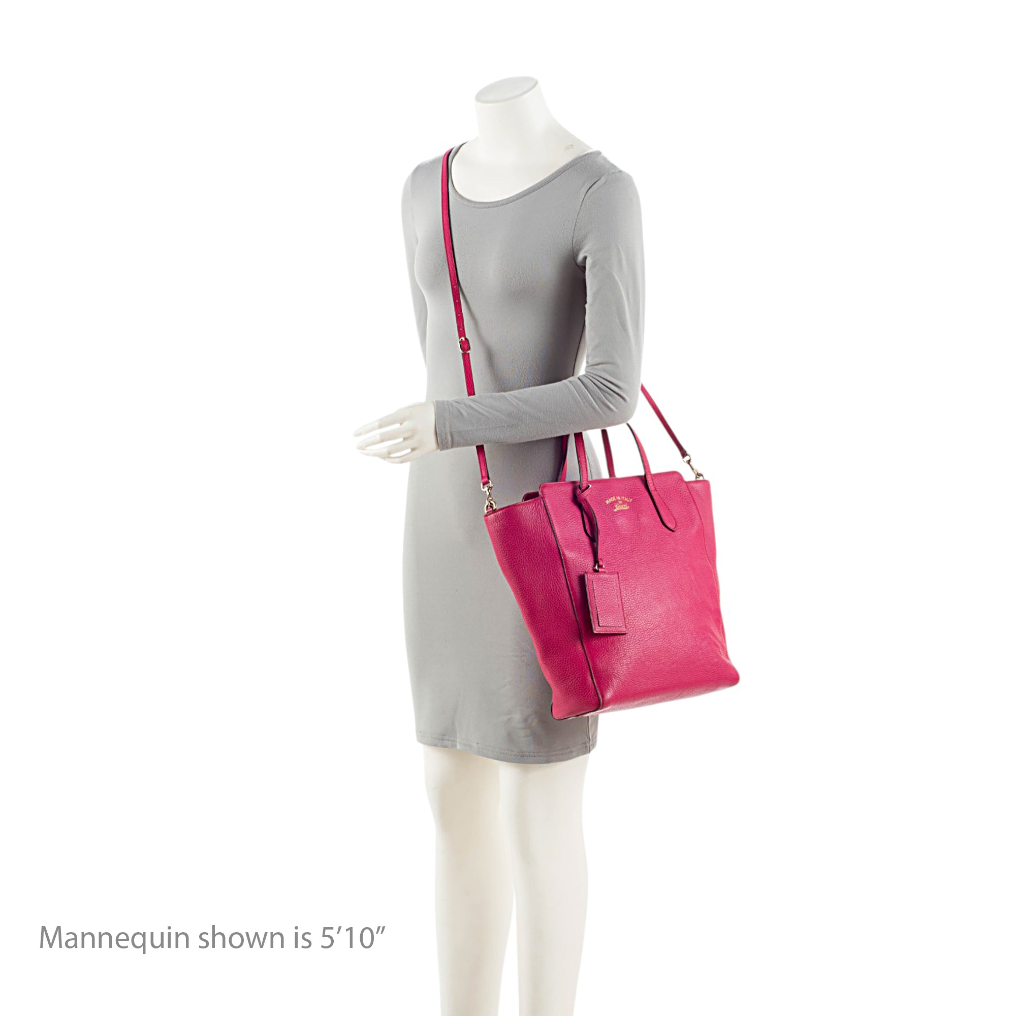 Gucci Leather Swing Tall Tote