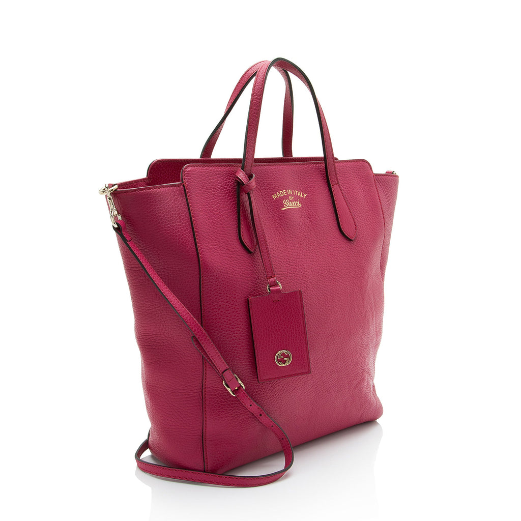 Gucci Leather Swing Tall Tote
