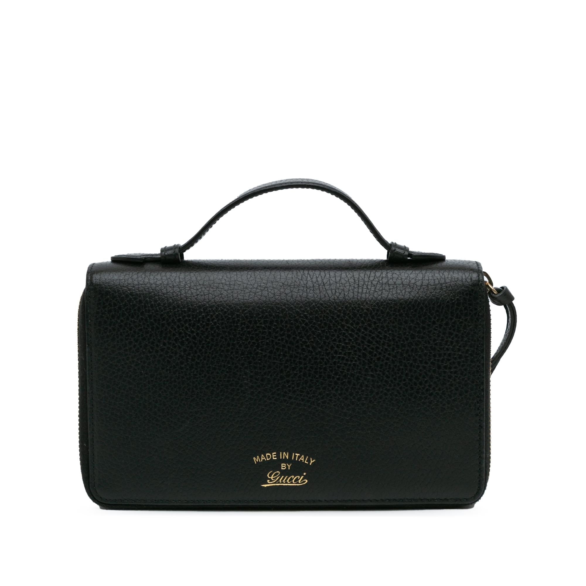 Gucci Leather Swing Travel Organizer
