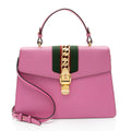 Gucci Leather Sylvie Medium Top Handle (SHF-h0LvZF)