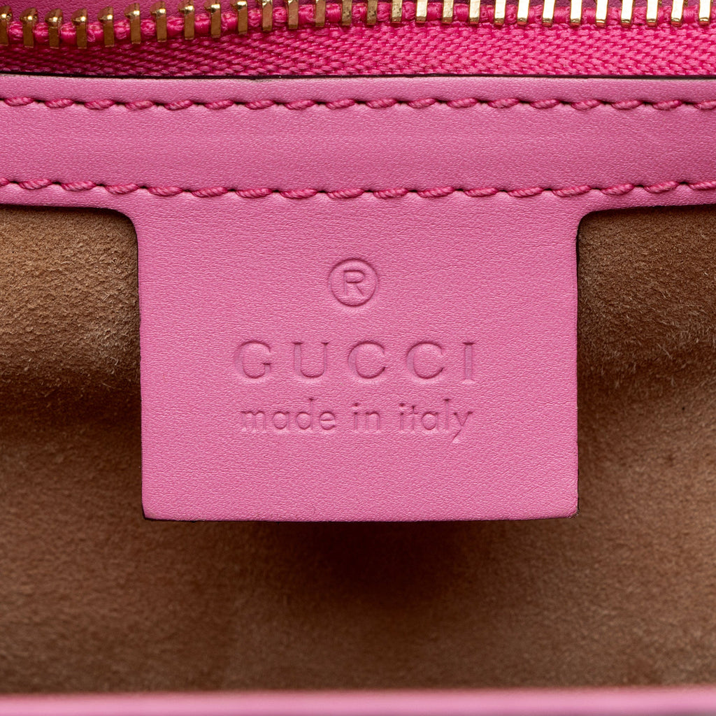 Gucci Leather Sylvie Medium Top Handle (SHF-h0LvZF)