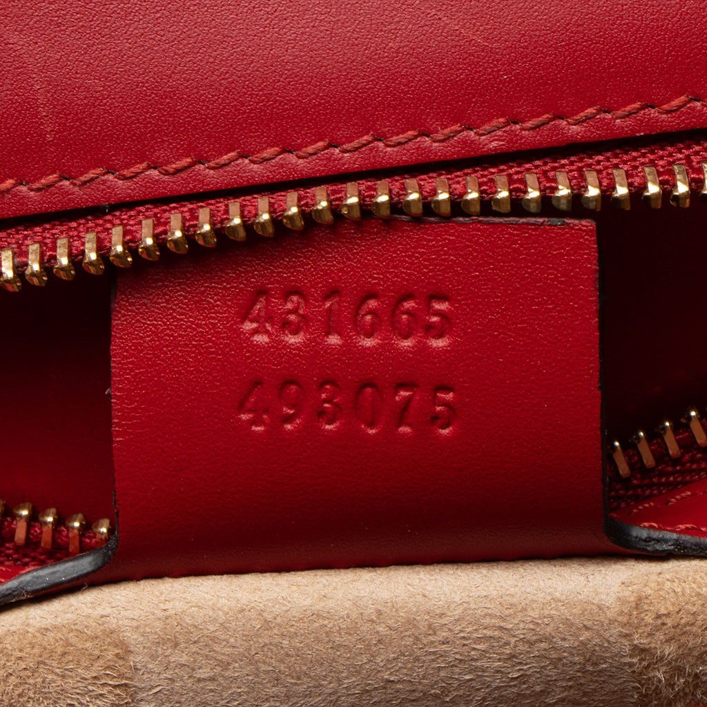 Gucci Leather Sylvie Medium Top Handle