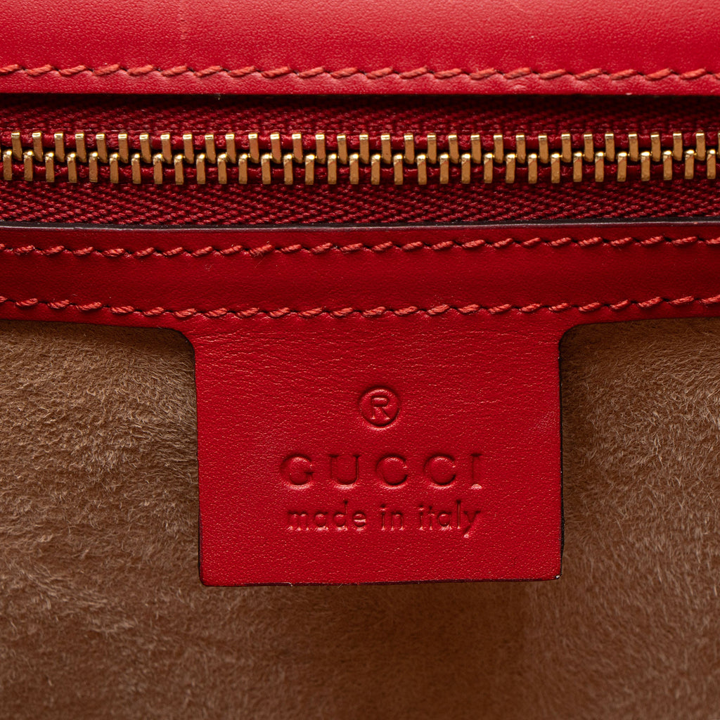Gucci Leather Sylvie Medium Top Handle