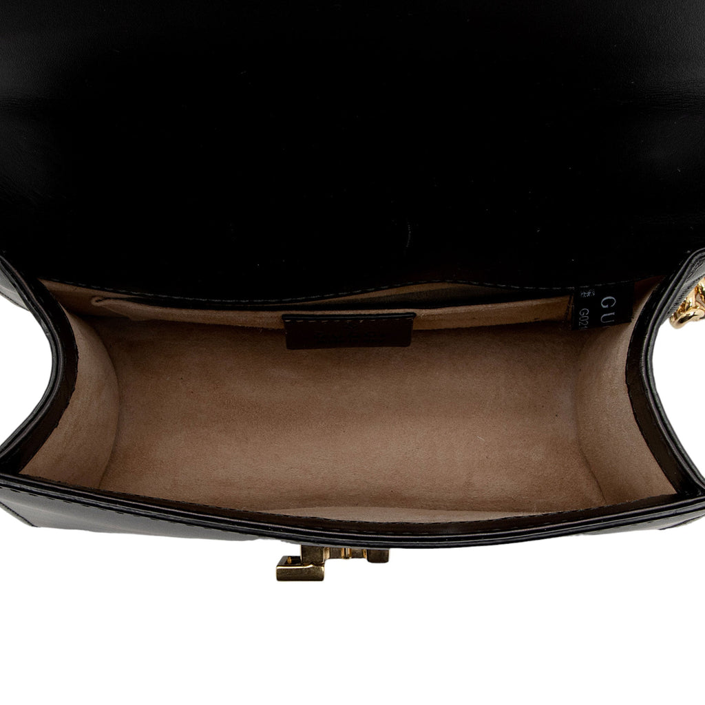 Gucci Leather Sylvie Mini Chain Bag (SHF-2s1qNf)