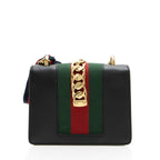 Gucci Leather Sylvie Mini Chain Bag (SHF-c7rwM9)