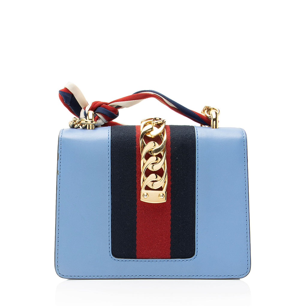 Gucci Leather Sylvie Mini Chain Bag