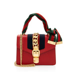 Gucci Leather Sylvie Mini Chain Bag