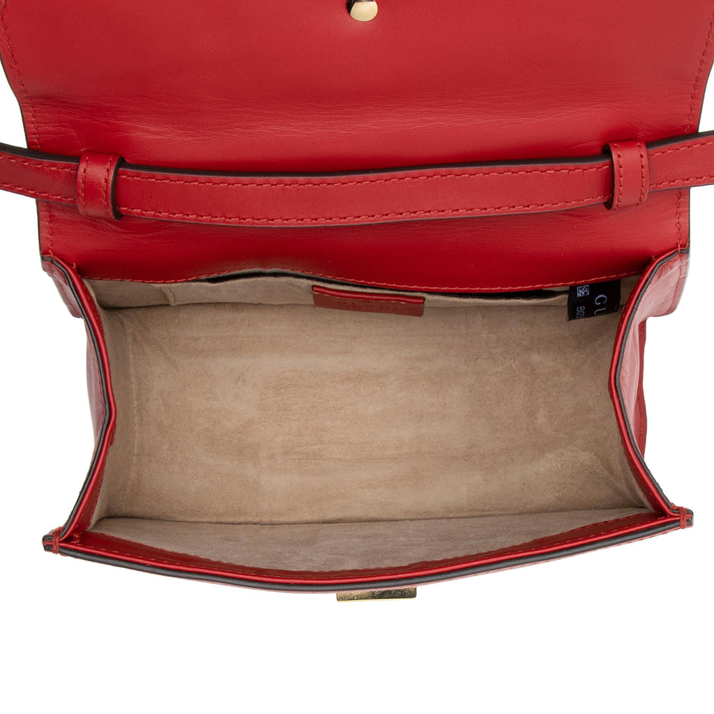 Gucci Leather Sylvie Mini Satchel (SHF-SJmAoq)