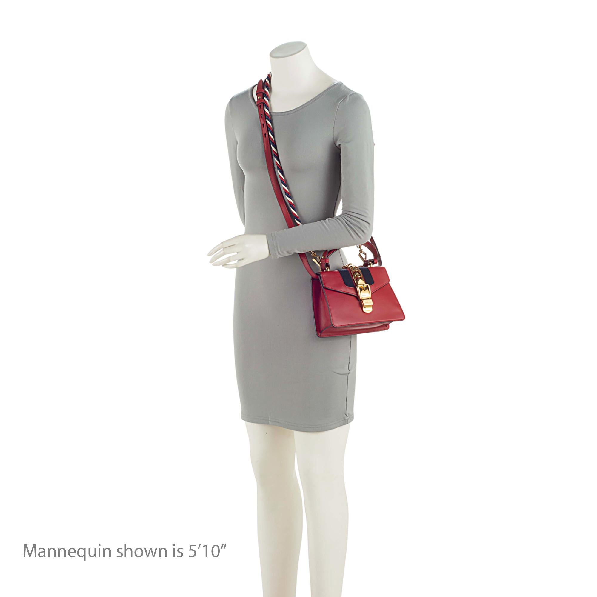 Gucci Leather Sylvie Mini Satchel (SHF-SJmAoq)