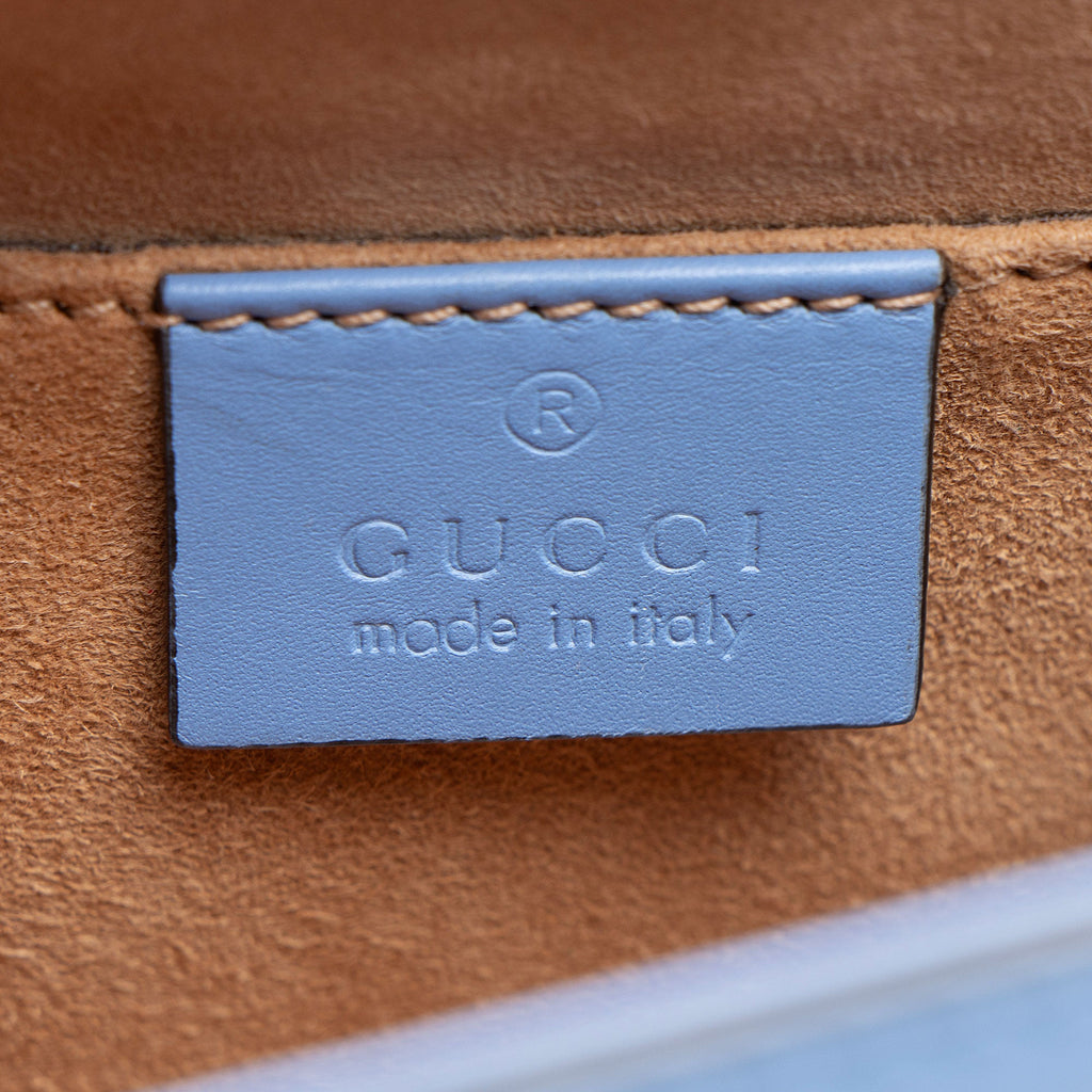 Gucci Leather Sylvie Mini Top Handle