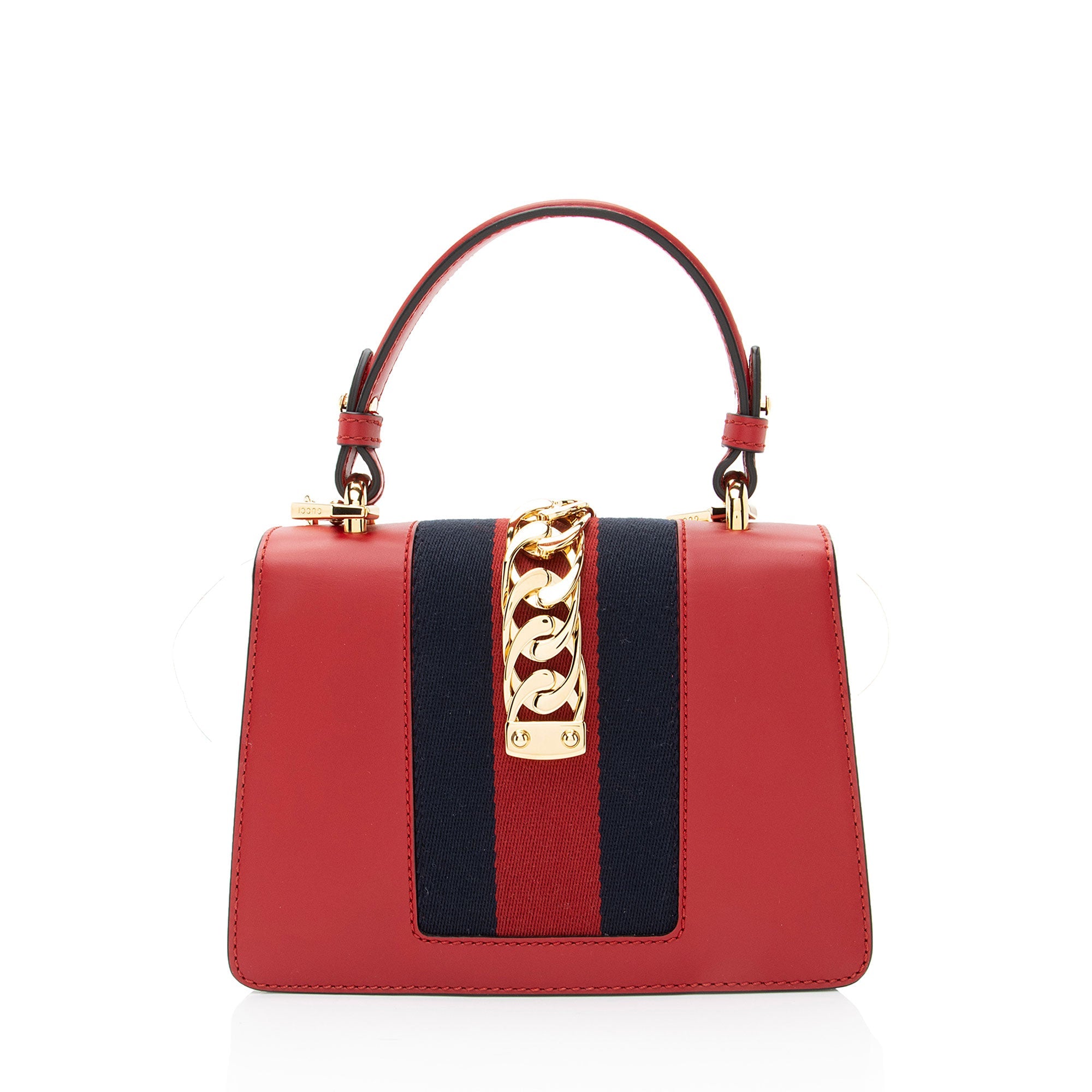 Gucci Leather Sylvie Mini Top Handle