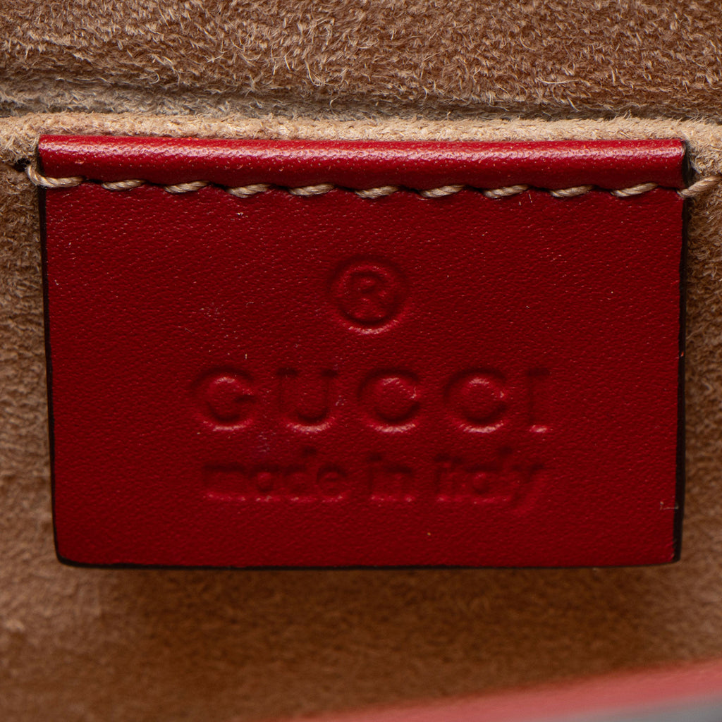 Gucci Leather Sylvie Mini Top Handle