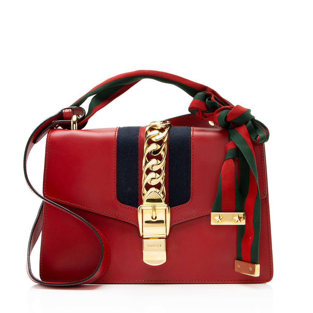 Gucci Leather Sylvie Small Shoulder Bag