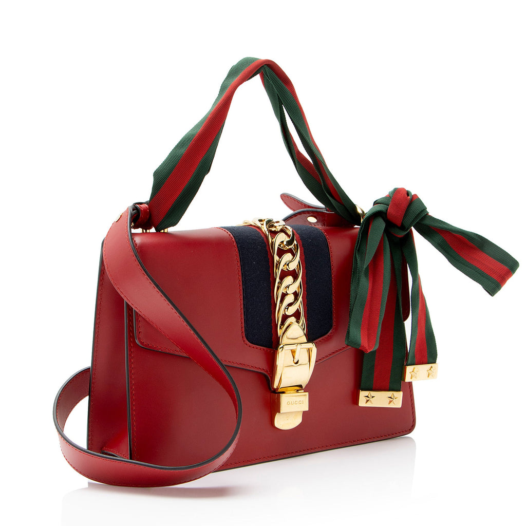 Gucci Leather Sylvie Small Shoulder Bag