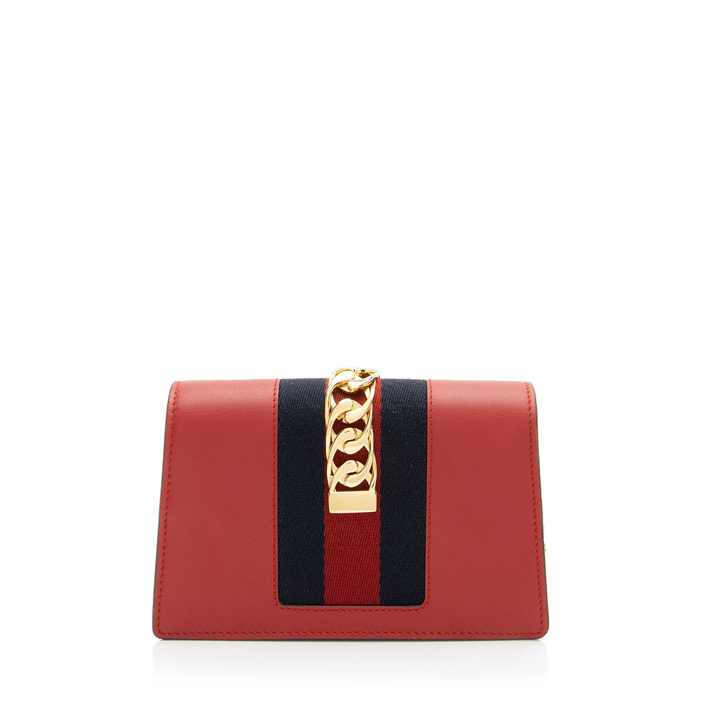 Gucci Leather Sylvie Super Mini Bag
