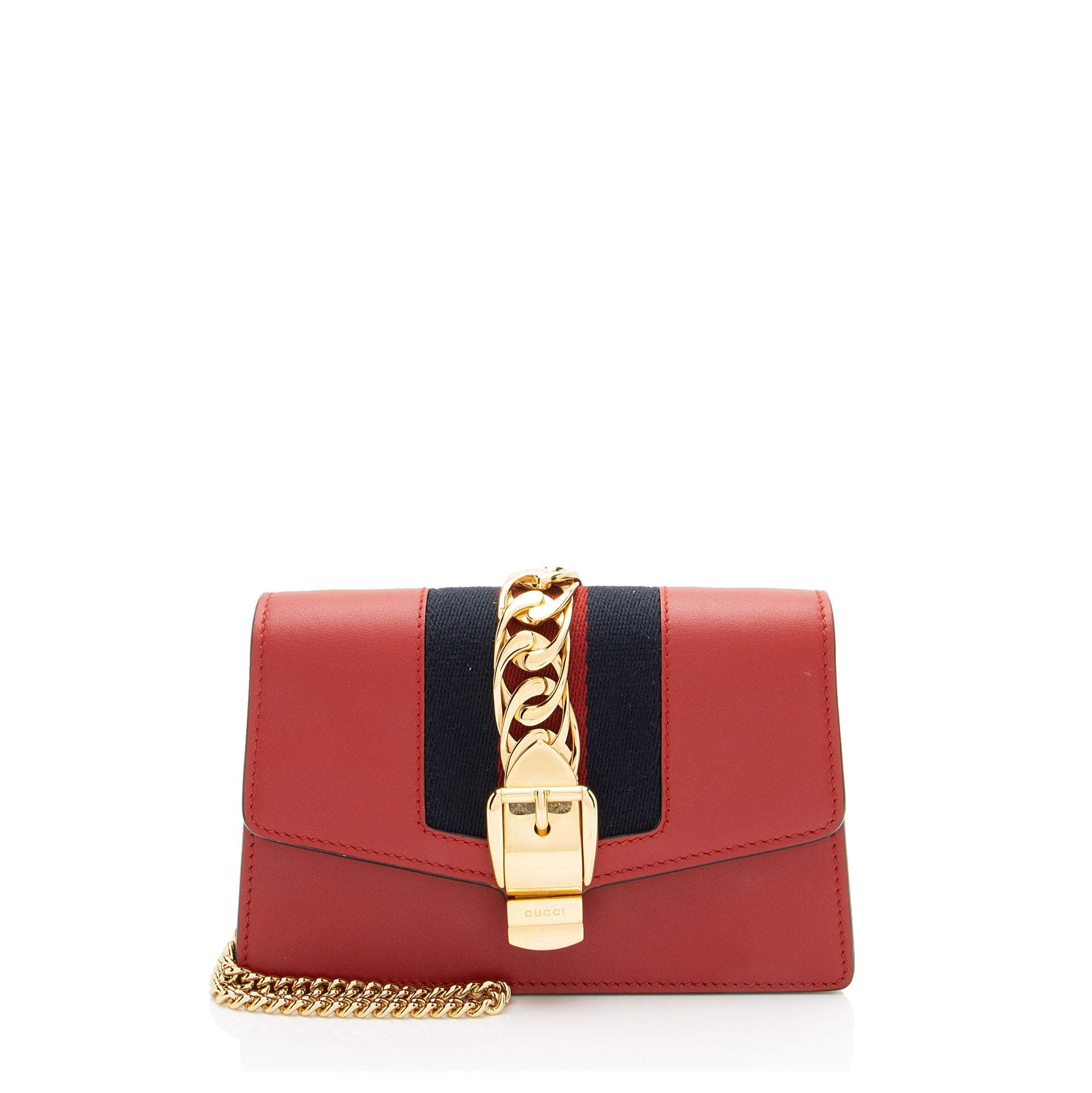 Gucci Leather Sylvie Super Mini Bag