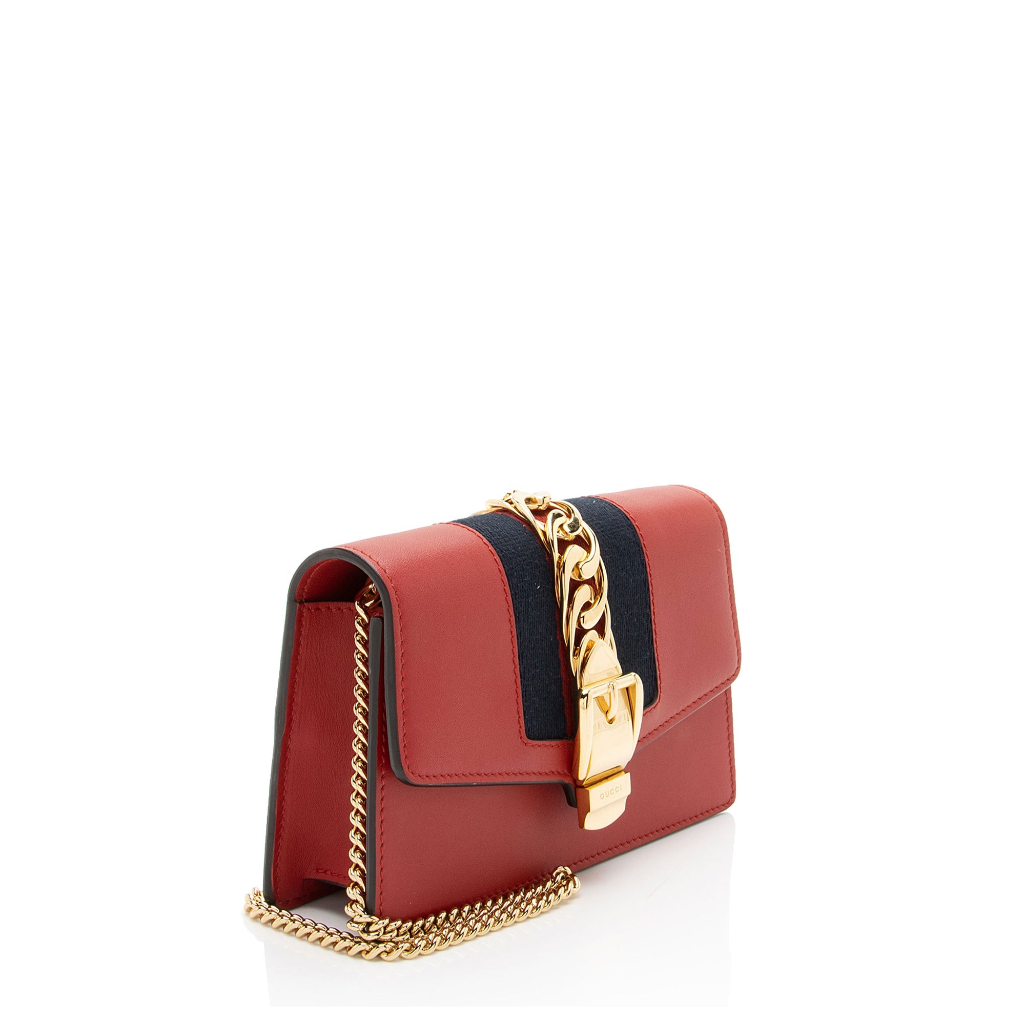 Gucci Leather Sylvie Super Mini Bag