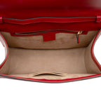 Gucci Leather Sylvie Top Handle Medium Satchel (SHF-BlCZi9)