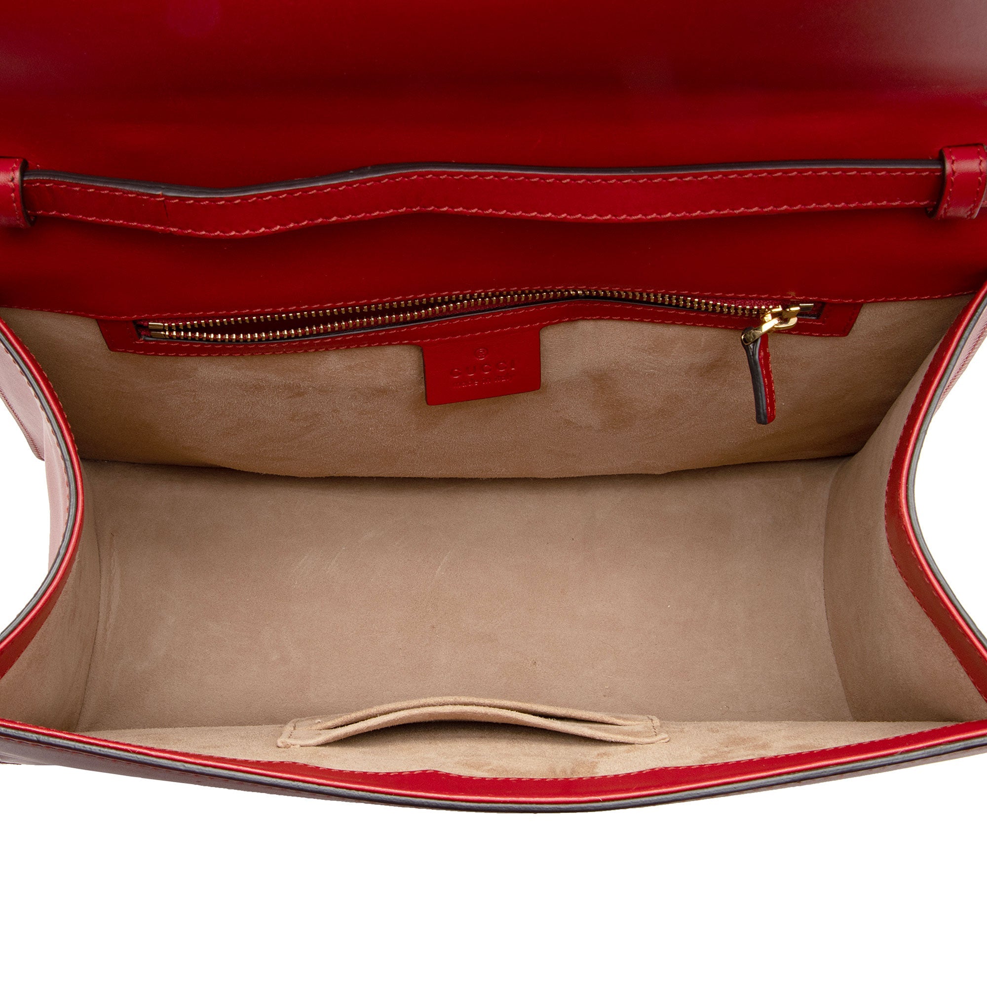 Gucci Leather Sylvie Top Handle Medium Satchel (SHF-BlCZi9)