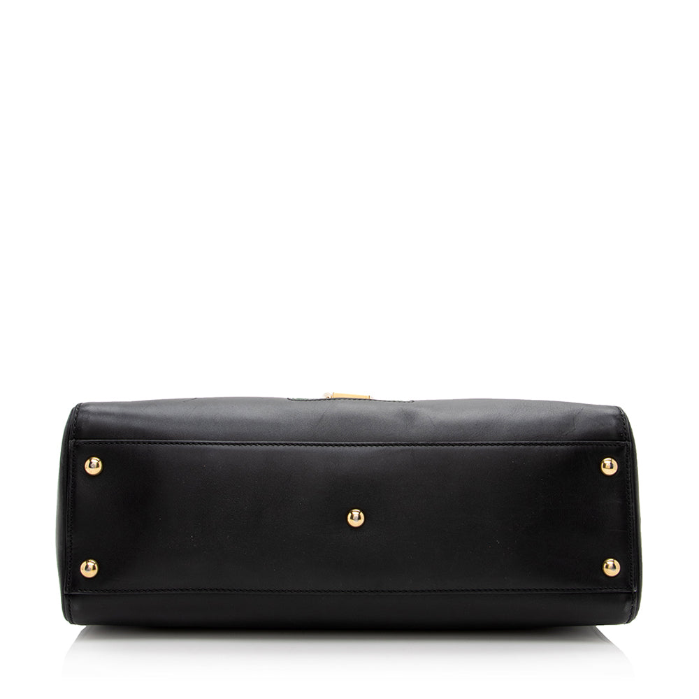 Gucci Leather Sylvie Top Handle Tote - FINAL SALE (SHF-17148)