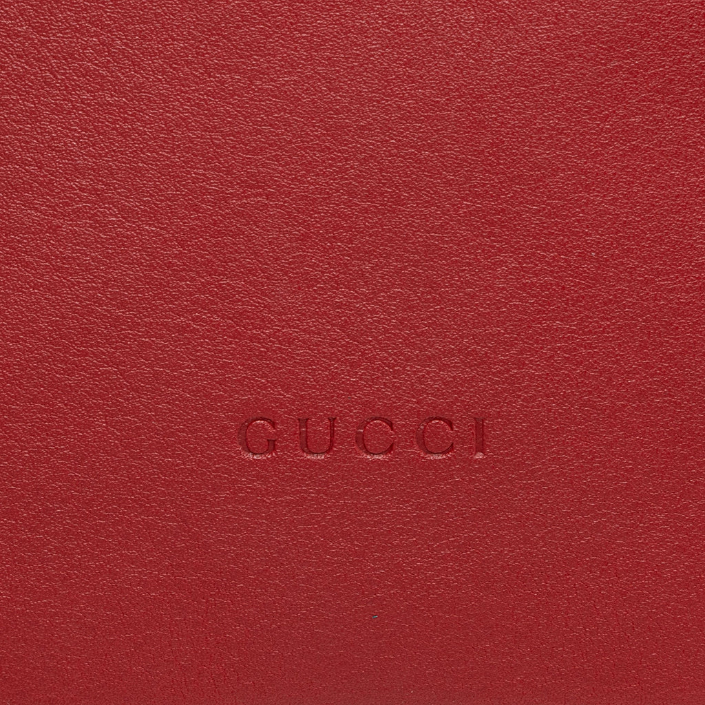 Gucci Leather Sylvie Wristlet (SHF-RDJFQ6)