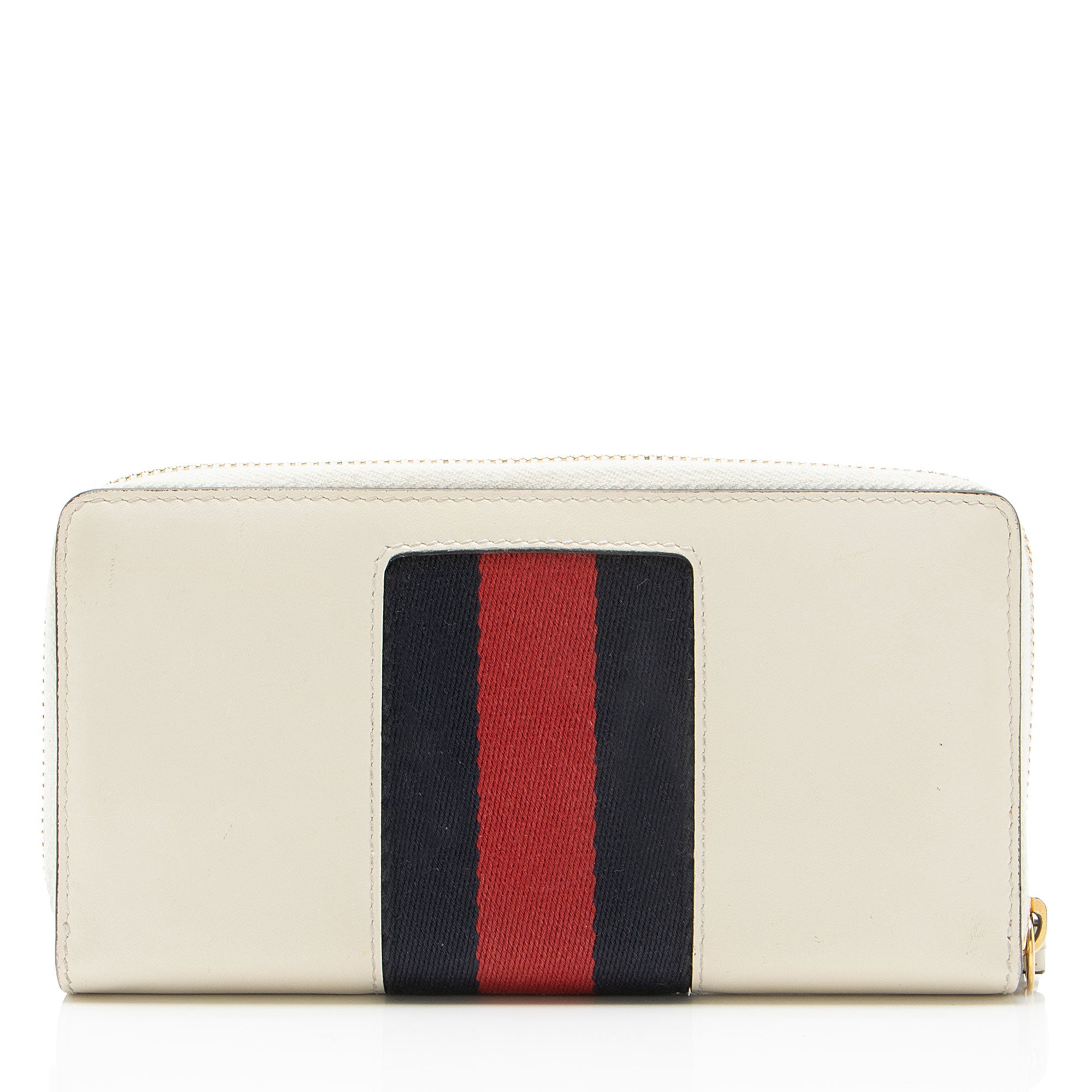 Gucci Leather Sylvie Zip Around Wallet
