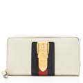 Gucci Leather Sylvie Zip Around Wallet