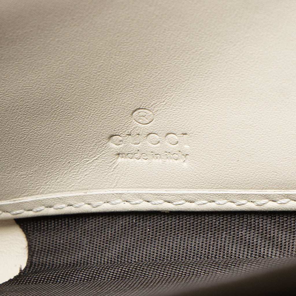Gucci Leather Sylvie Zip Around Wallet
