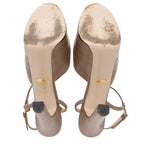 Gucci Leather Angel T-Strap Platform Pumps - Size 7.5 / 37.5