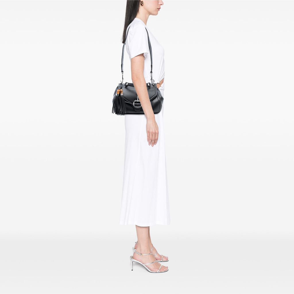 Gucci Leather Techno Horsebit Top Handle Bag