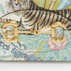 Gucci Leather Tiger Horsebit 1955 Card Holder (SHF-dh10uh)