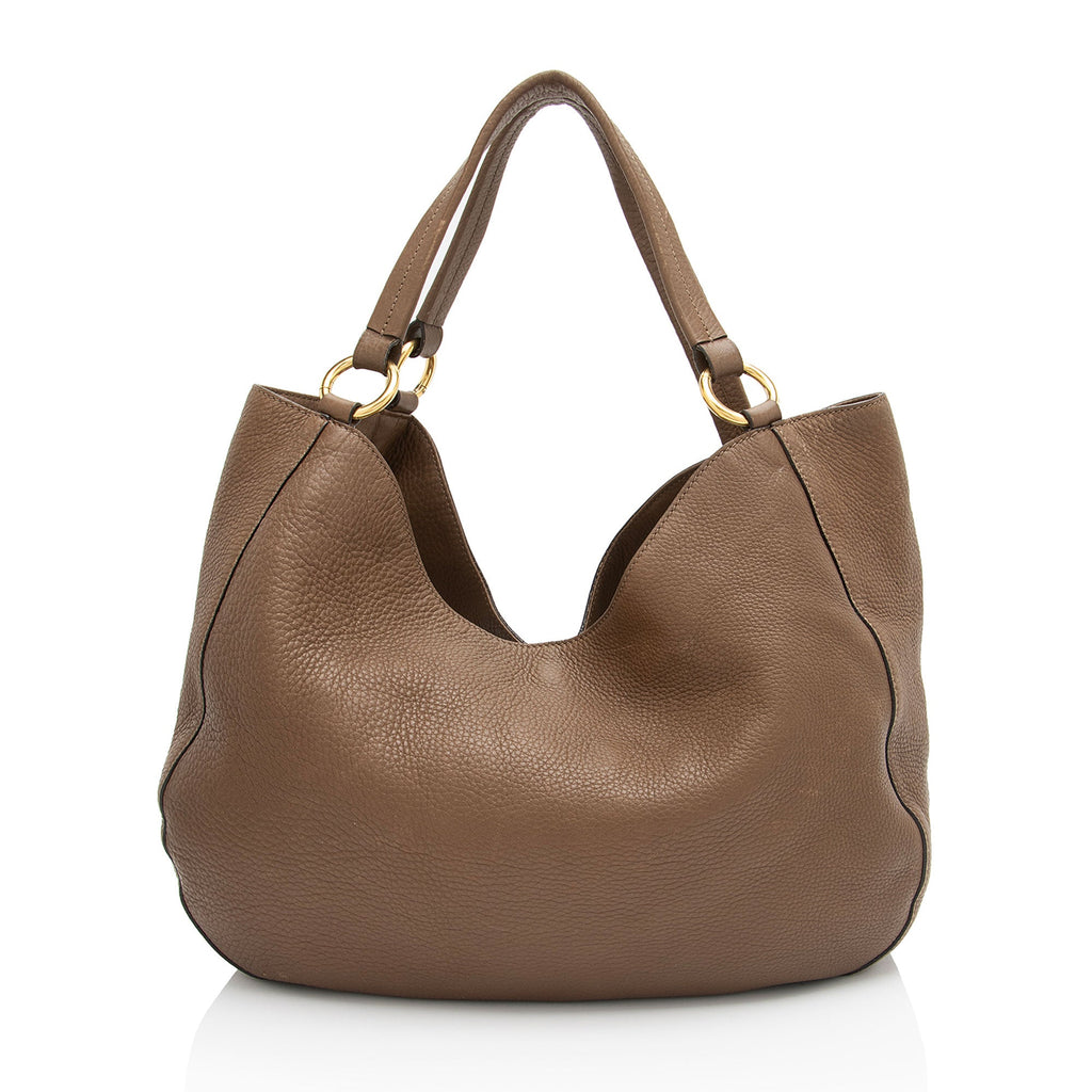Gucci Leather Twill Medium Tote