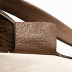 Gucci Leather Twill Medium Tote