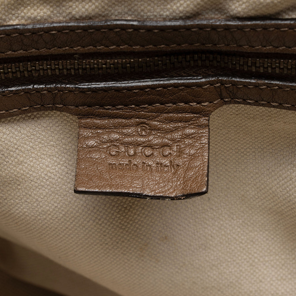 Gucci Leather Twill Medium Tote