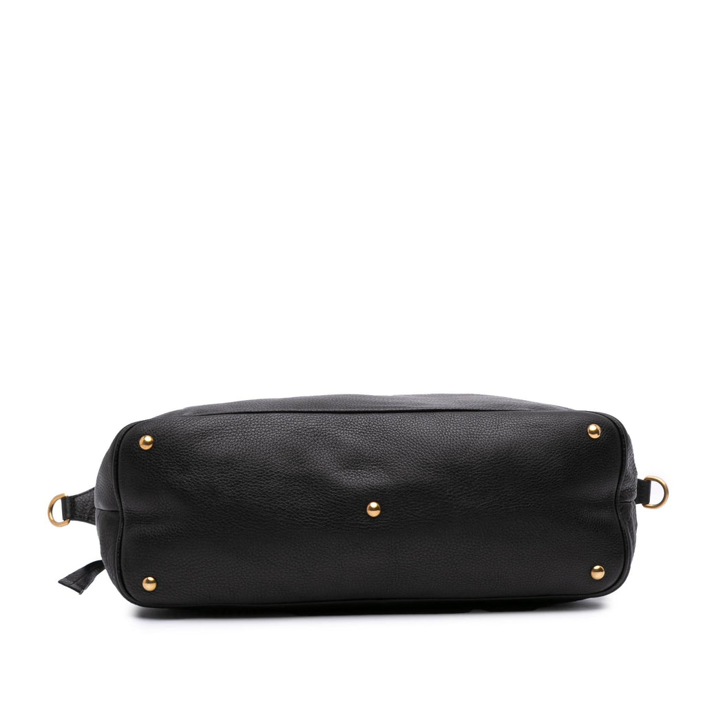 Gucci Leather Twill Satchel