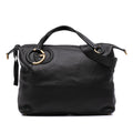 Gucci Leather Twill Satchel