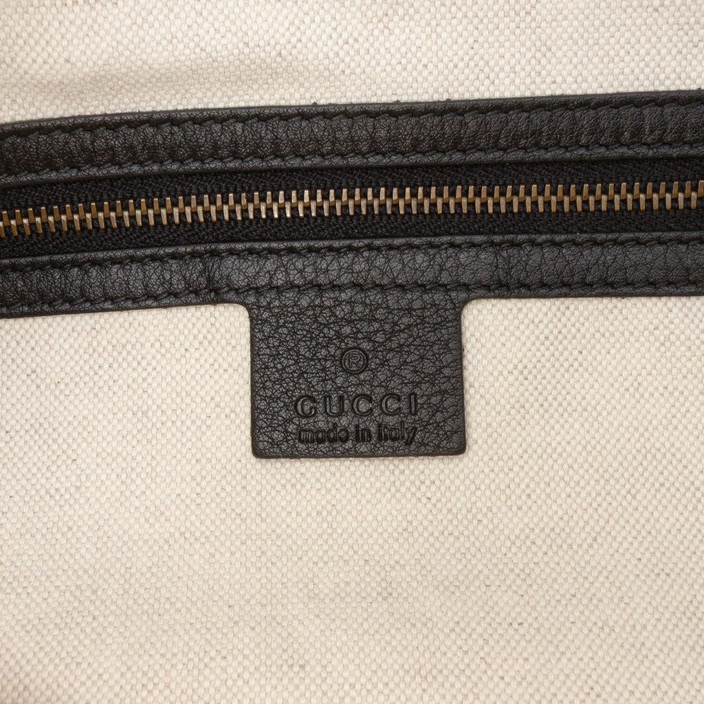 Gucci Leather Twill Satchel