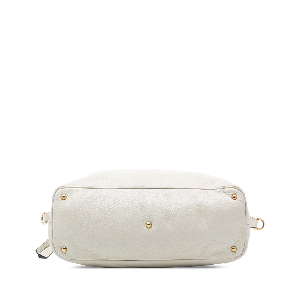 Gucci Leather Twill Satchel