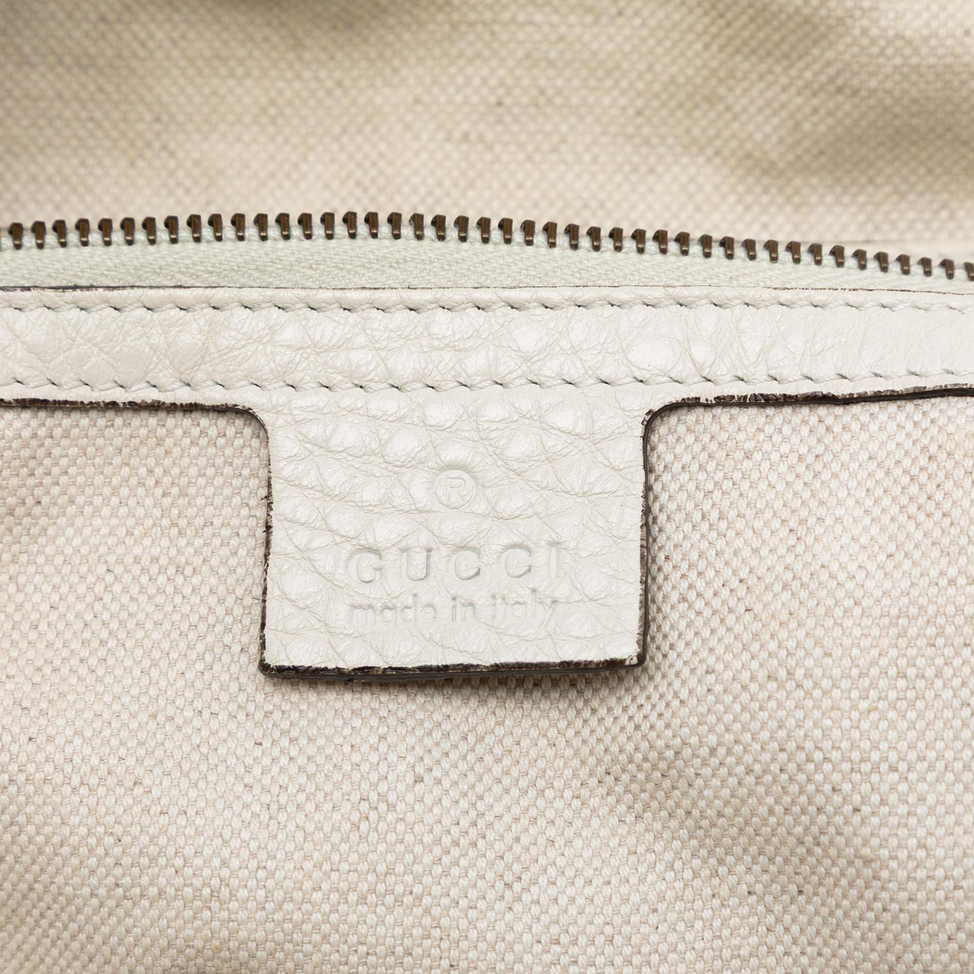 Gucci Leather Twill Satchel