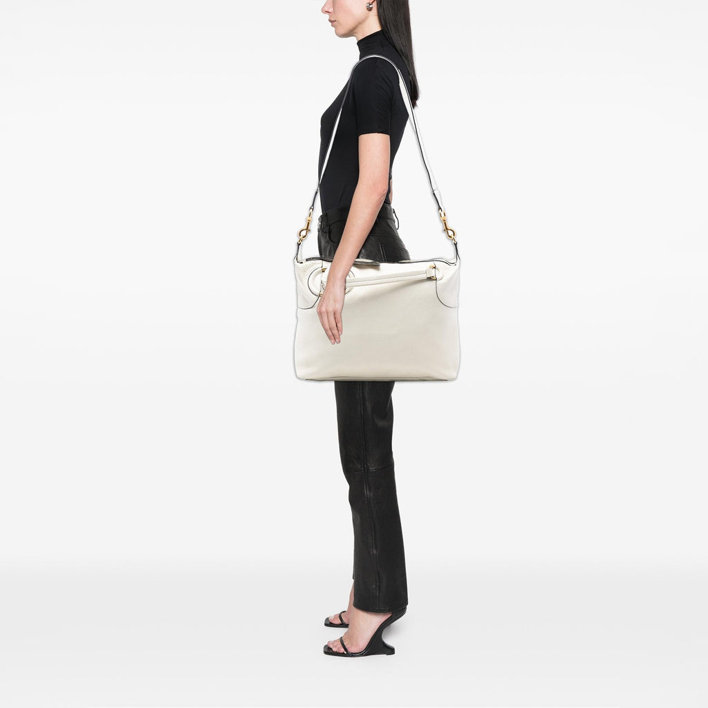 Gucci Leather Twill Satchel