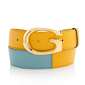 Gucci Leather Two Tone G Belt - Size 40 / 100
