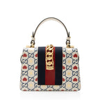 Gucci Leather Valentines Sylvie Mini Top Handle