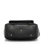 Gucci Leather Velvet Lady Stirrup Top Handle