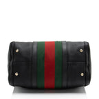 Gucci Leather Vintage Web Joy Medium Boston Bag